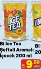 Bİ İCE TEA ŞEFTALİ AROMALI İÇECEK BUZLU ÇAY 200 ML fiyat ve kampanya bilgisi